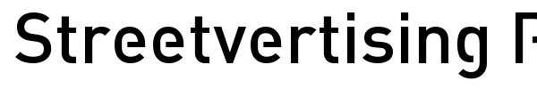 Streetvertising Public font preview